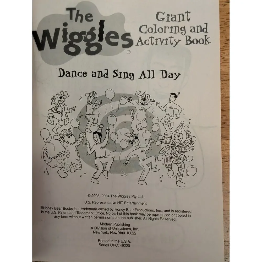 2004 The Wiggles Coloring Book
